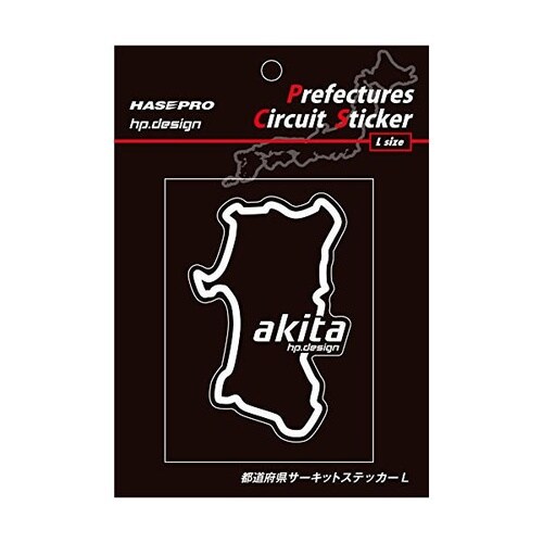 都道府県サーキットステッカー 秋田 Lサイズ