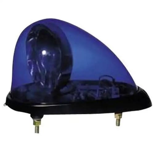 丸型警光灯2N型回転灯 ブルー 12V