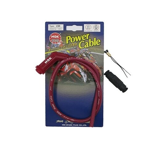 パワーケーブル 2輪用 1915 レッド/ワインレ