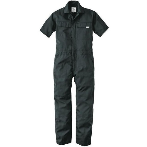 サマーライト半袖ツナギ アッシュブラック 4L