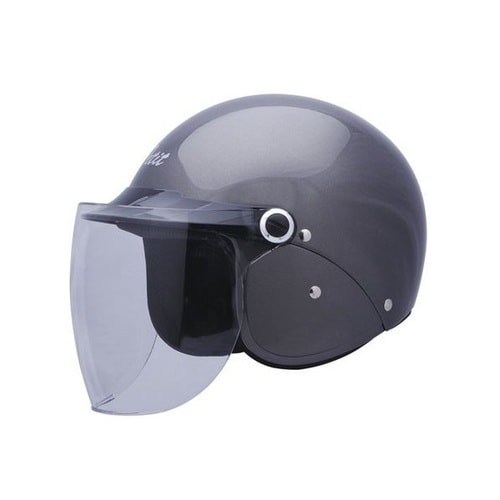 セミジェットヘルメット Ver.F (ガンメタリッ