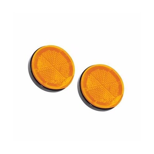 灯火 LED 流星レフランプ 丸 アンバー/アンバ