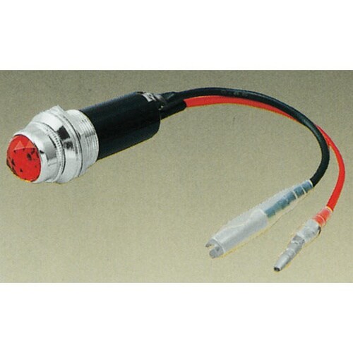 パイロットランプ 赤 12V (コード付)