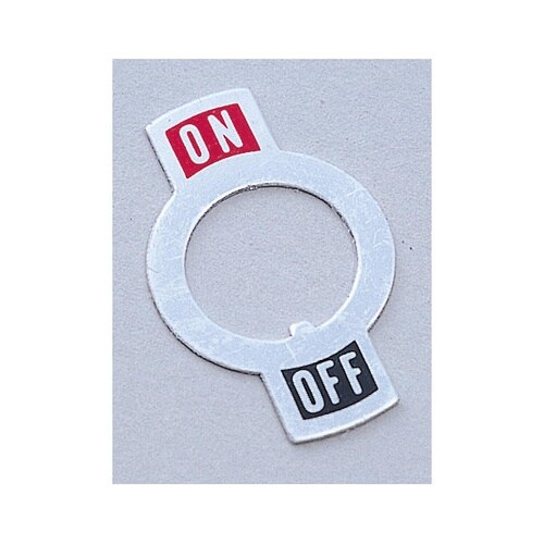 トグルスイッチ用銘板(カラープレート)