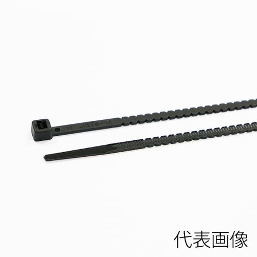 手で切れる結束バンド 300mm 100本入 黒