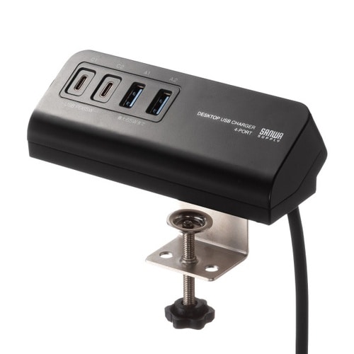 USB PD対応クランプ式AC充電器(PD65W)