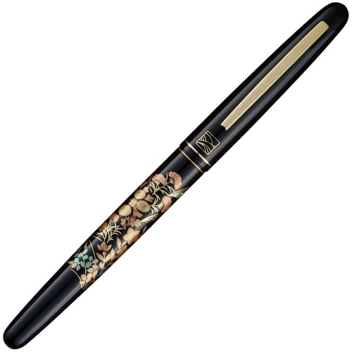 くれ竹万年毛筆 蒔絵物語 秋息吹 黒×2