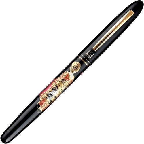 くれ竹手紙ぺん 蒔絵物語 華舞妓 黒