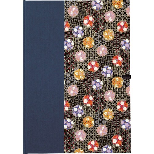 半紙ばさみ友禅紙 紺×5