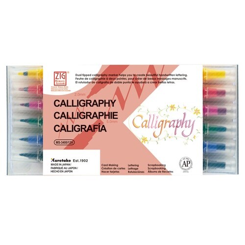 ZIG メモリーカリグラフィー 12V×2