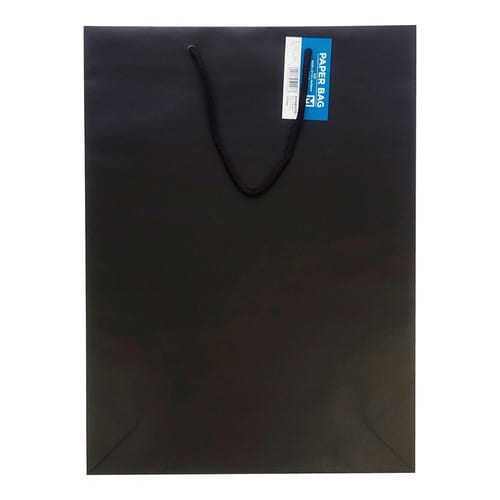 紙袋ブラックM×100