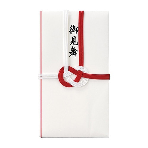 コットン祝金封赤白7本結切御見舞×10