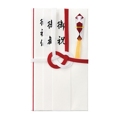 コットン祝金封赤白7本結切短冊3枚入×10