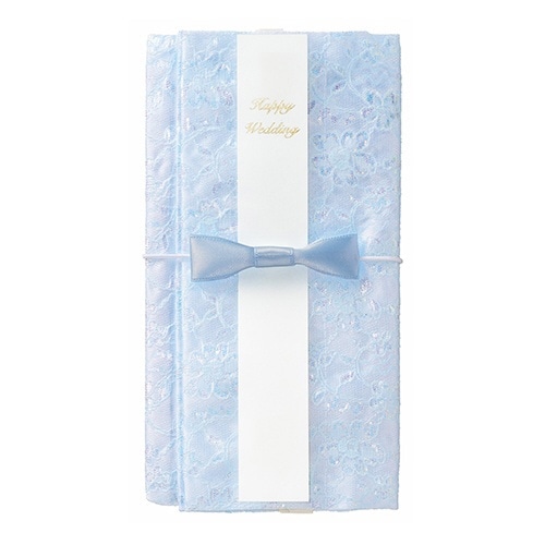 ベール巾着金封 ブルー×2