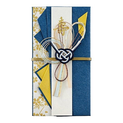男性向け金封 桜 青×5