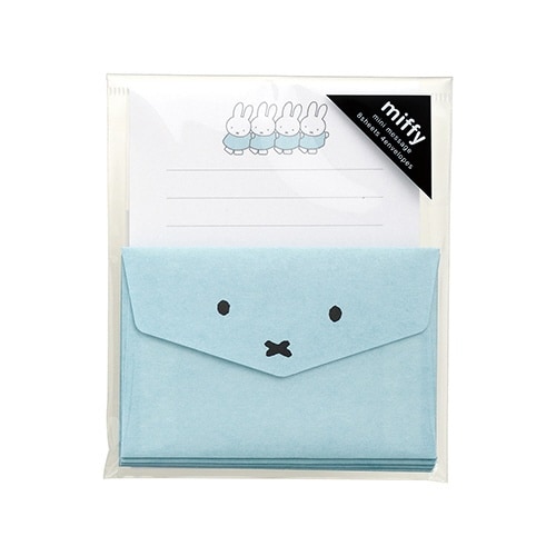 ミッフィーミニメッセージ あお×5