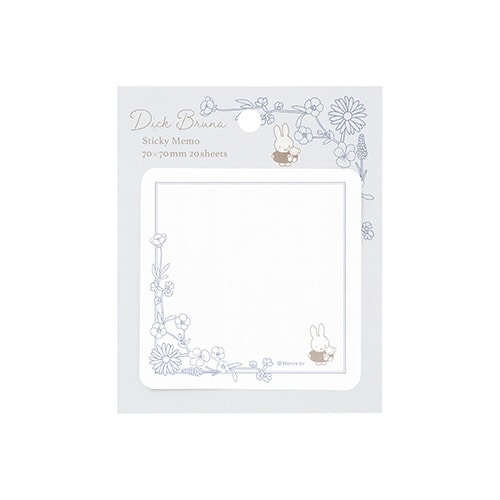 ブルーナ 付箋 クラシカル/ブルー×5