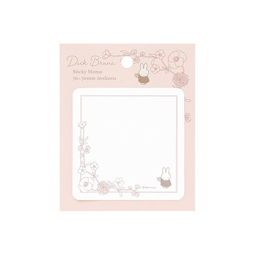 ブルーナ 付箋 クラシカル/ピンク×5