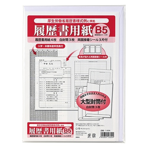 履歴書用紙 B5N×10