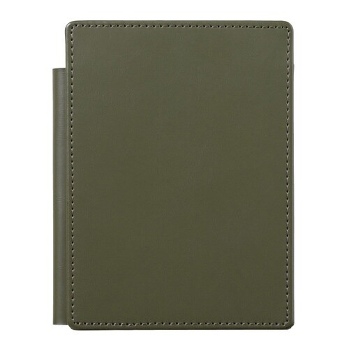 レザフェスUスライドメモパッド オリーブ A6×2