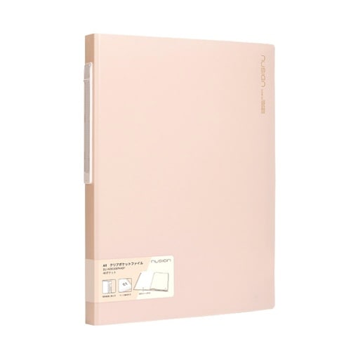 クリアポケットファイル/40ページ/ピンク