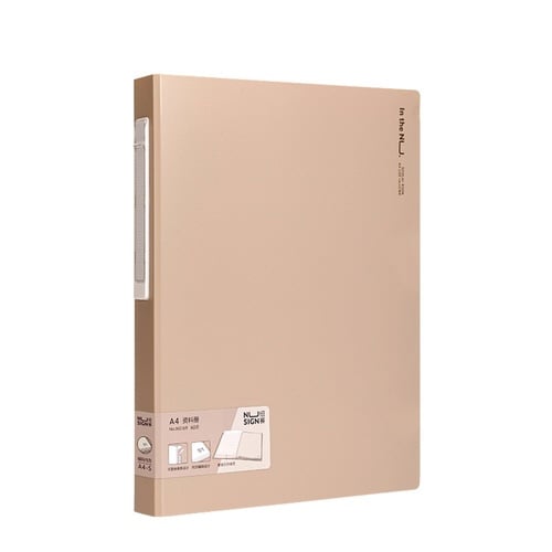 クリアポケットファイル/60ページ/ベージュ