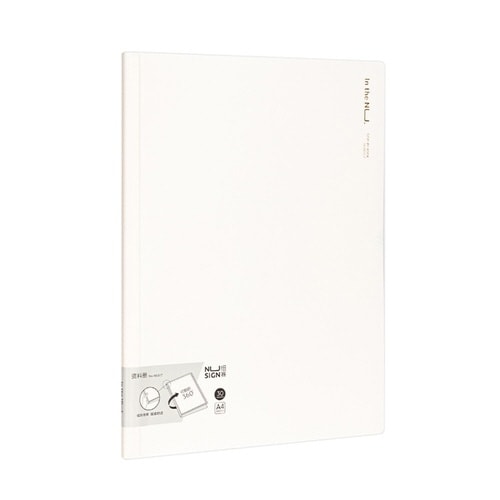 クリアポケットファイル/30ページ/ホワイト