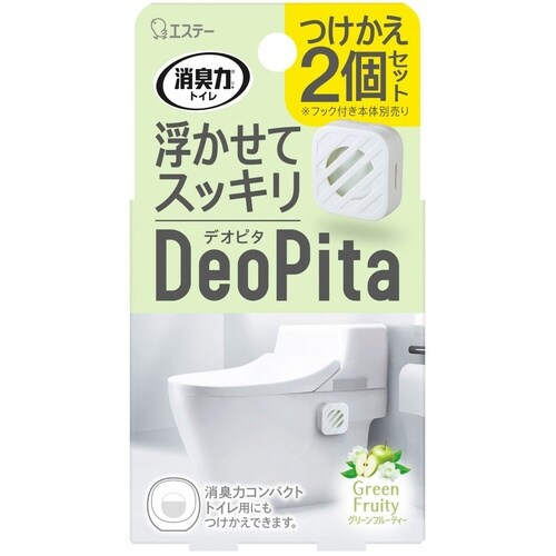 消臭力DeoPitaトイレかえ2P グリーンF×3