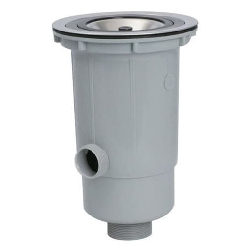 大型ゴミ収納器付防臭排水トラップ樹脂カゴ付