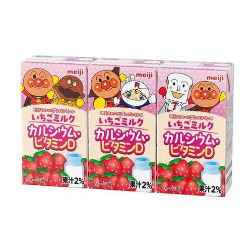 アンパンマンいちごミルクCaビタミン3本入×12