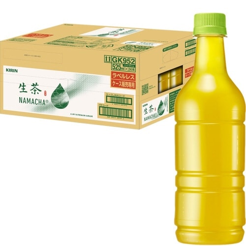生茶ラベルレス 525ml 24本