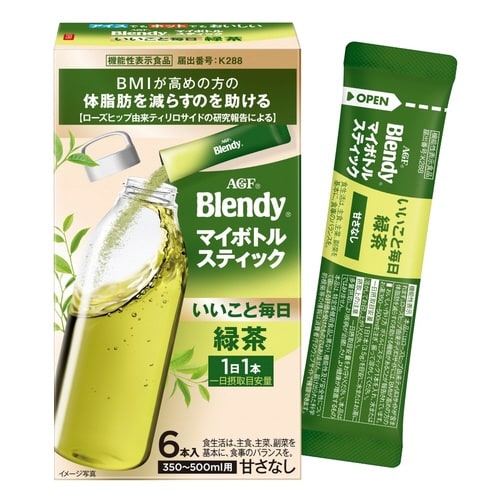 ブレンディマイボトルスティックいいこと毎日緑茶6本