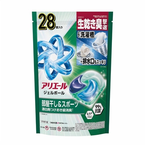 アリエールジェルボールプロ 部屋干し用 替28個