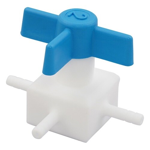 フッ素樹脂製三方コック016.80252