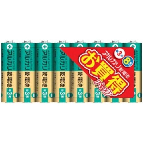 アルカリ単3 1パック(8本入) (M)