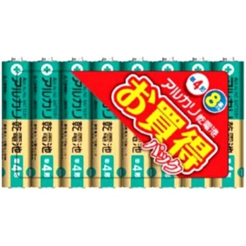 アルカリ単4 1パック(8本入) (M)