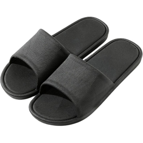 前あきタイプ スリッパ ブラック 23ー