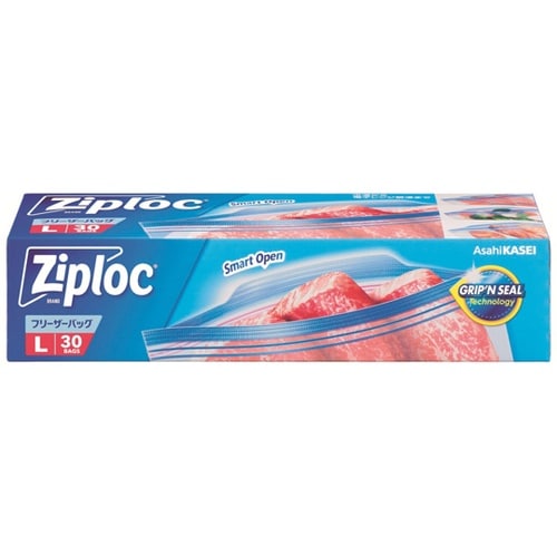 ジップロックフリーザーバッグ L 1箱(
