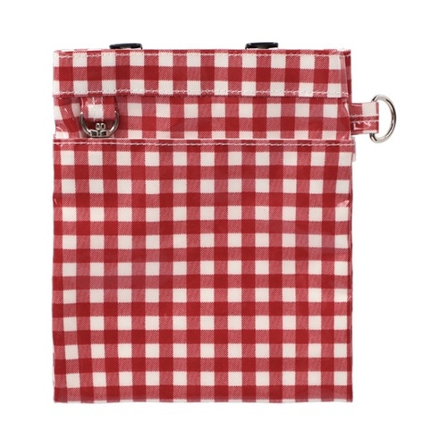 メルヘンポケットペンケース チェック(赤
