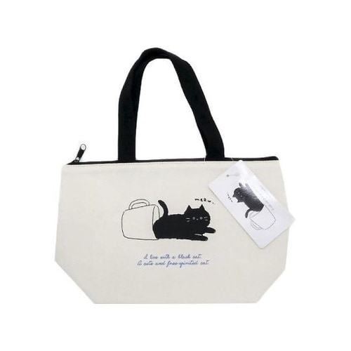 ランチバッグ 保冷 black cat