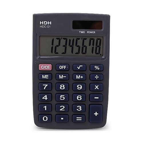 ミニ手帳型電卓 ブラック HDC−01