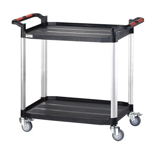 プラスチックツールカート 2段 ワイドタ