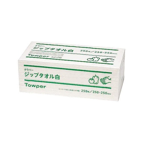 タウパー ジップ 白 1ケース(250枚