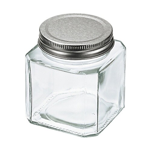 蓋付ガラス瓶(角型)380mL 1箱(8