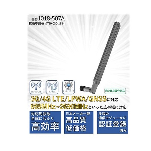 LTE/LPWA/GNSS対応2軸ホイッ