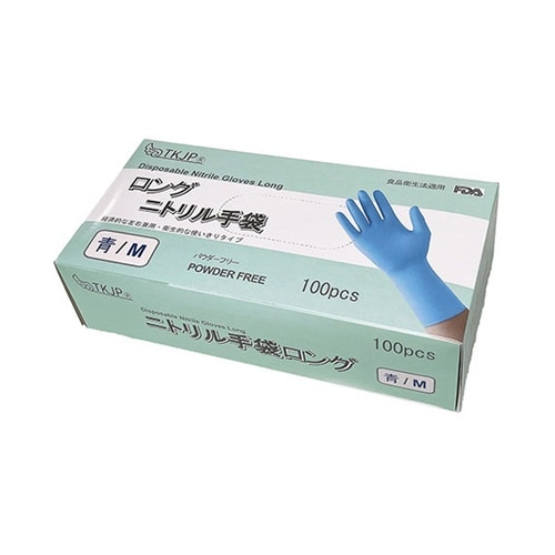 ニトリル手袋 Mサイズ ブルー glov