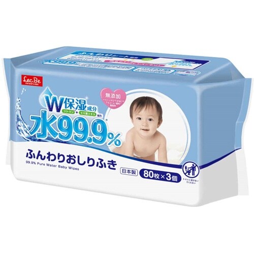 ふんわりおしりふき 水99.9% 1セッ