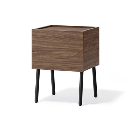 アイアンウッドサイドテーブル ウォールナ