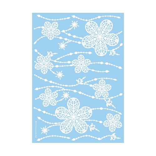 飛散防止シート ビーズのフラワー QWS