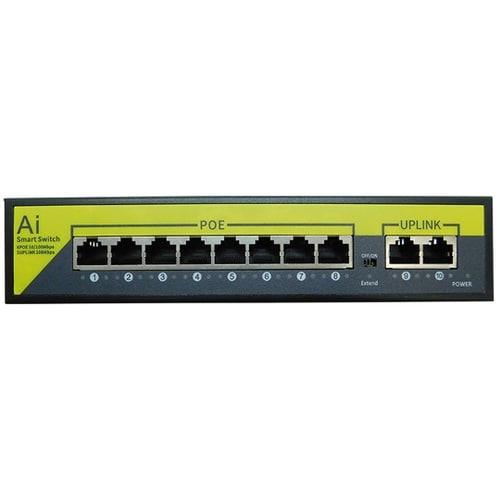 POE ハブ(8CH+上位リンク2CH)